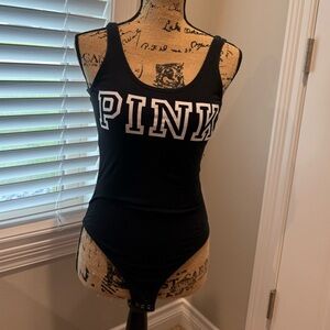 Black PINK Tank Top Bodysuit